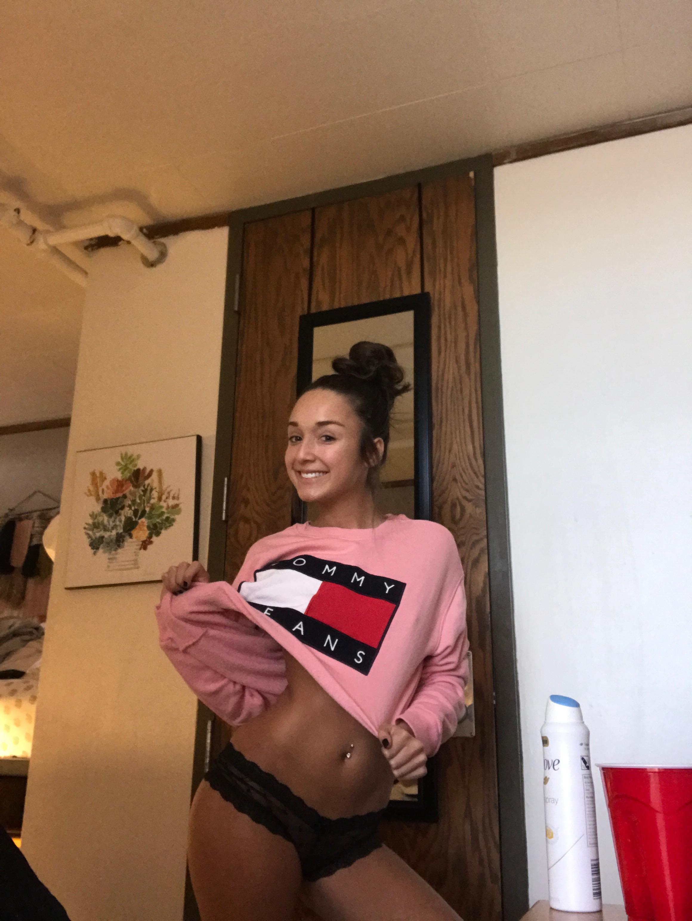Brunette Mystery Babe Loves Showing Off — 42