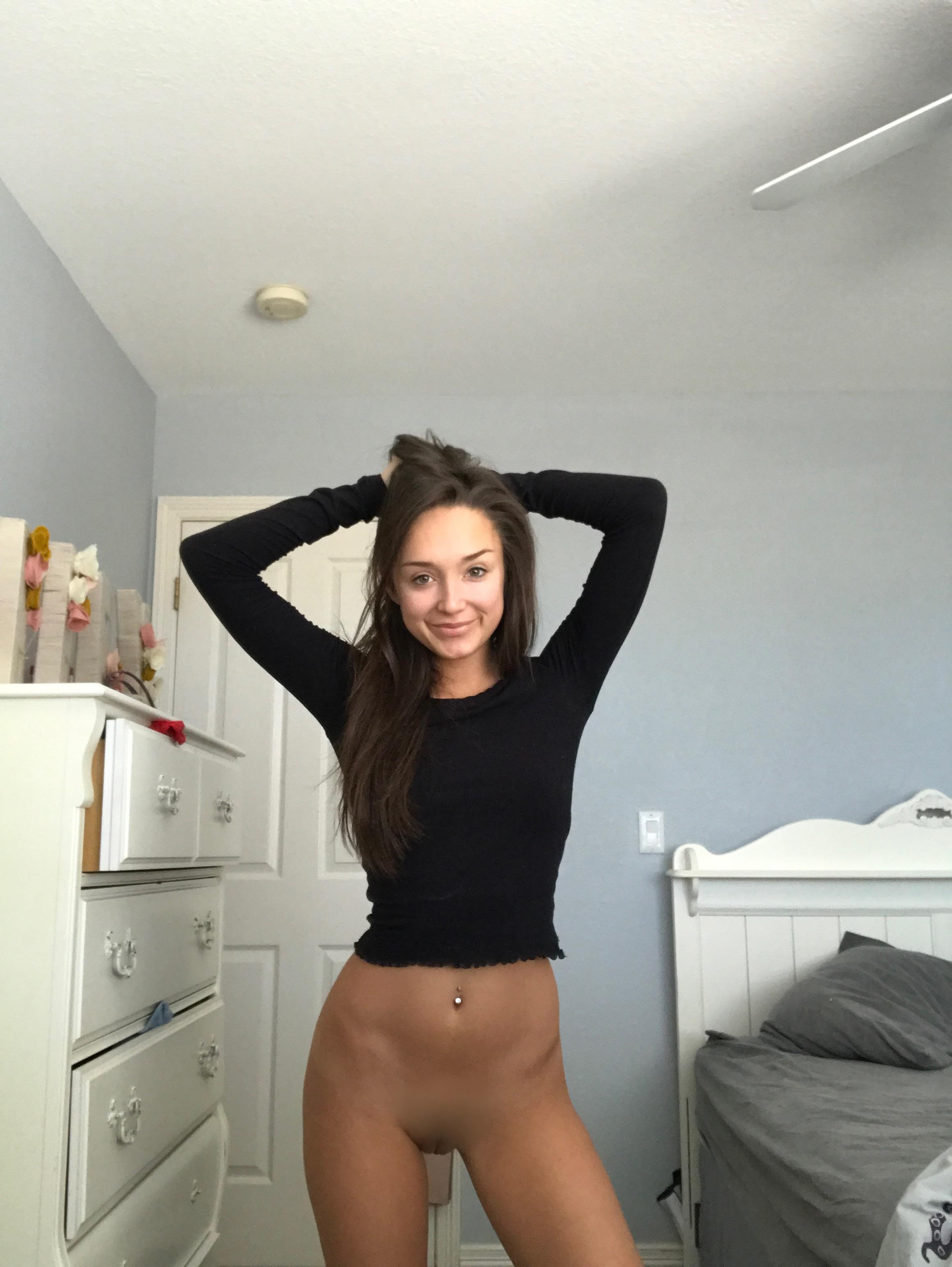 Brunette Mystery Babe Loves Showing Off — 26