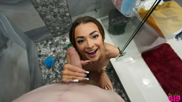 Nikki Nicole wants her stepbro to repair the water heater, as a reward, she engages in explicit sexual acts with him. — 9